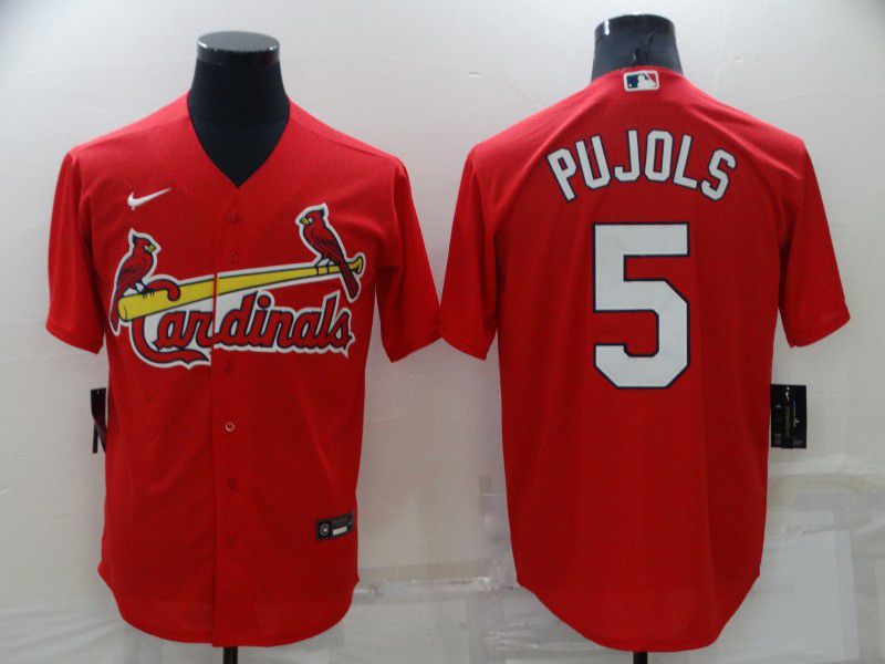 Men St.Louis Cardinals #5 Pujols Red Game Nike 2022 MLB Jersey->st.louis cardinals->MLB Jersey